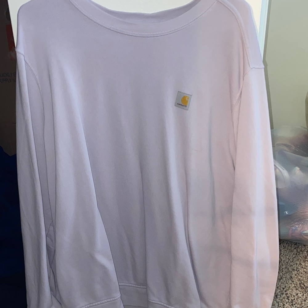 Carhartt Women's Light Pink Crew Neck Sweater